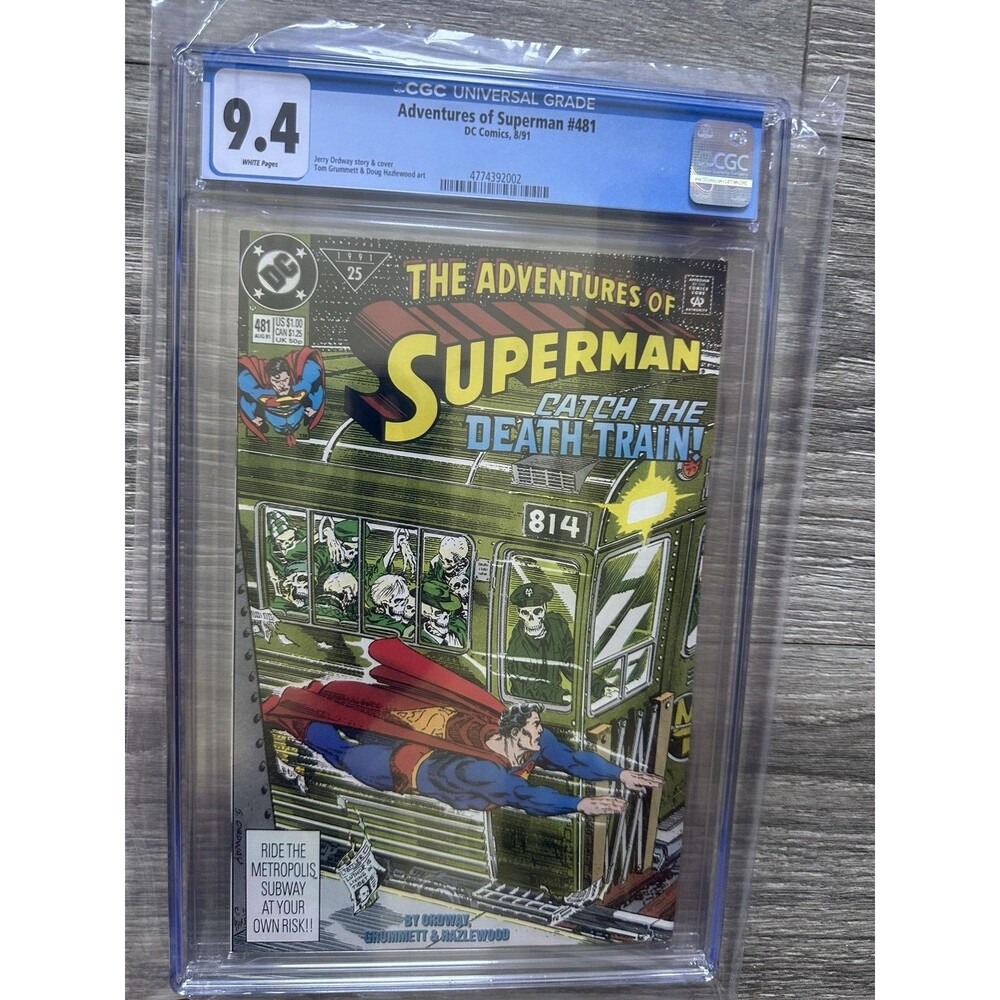 DC Adventures Of Superman #481 9.4 CGC Single Issue Comic 1991 Ordway Grummett